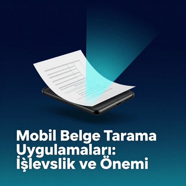 Mobil Belge Tarama Uygulamaları: İşlevsellik ve Önemi