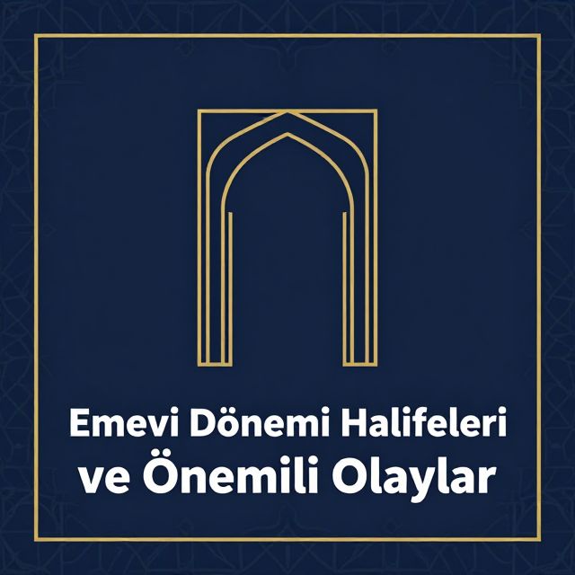 Emevi Dönemi Halifeleri ve Önemli Olaylar