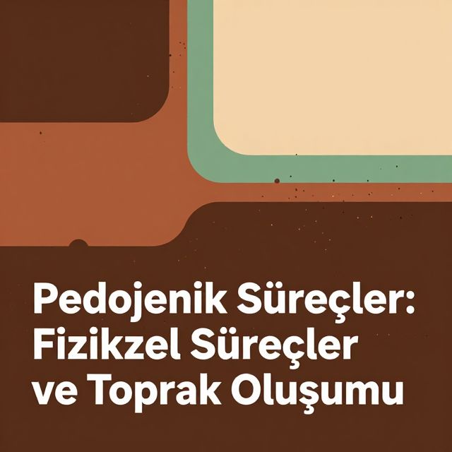 Pedojenik Süreçler: Fiziksel Süreçler ve Toprak Oluşumu