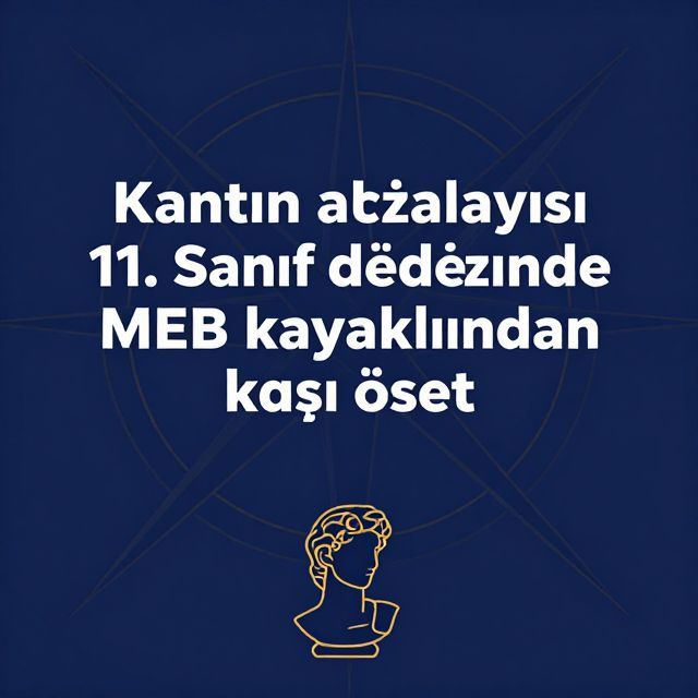 Kant'ın Ahlak Anlayışı: Ödev ve İyi İrade
