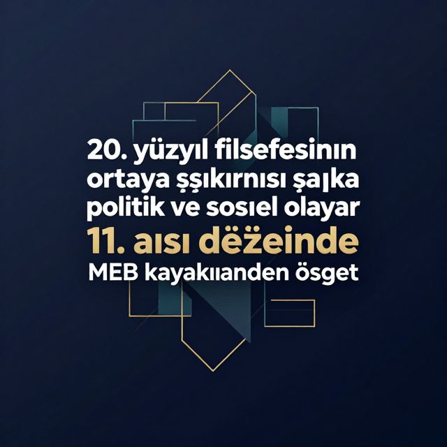 20. Yüzyıl Felsefesini Şekillendiren Olaylar