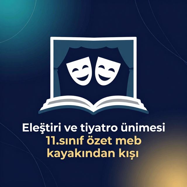 Eleştiri ve Tiyatroya Giriş: 11. Sınıf Özeti