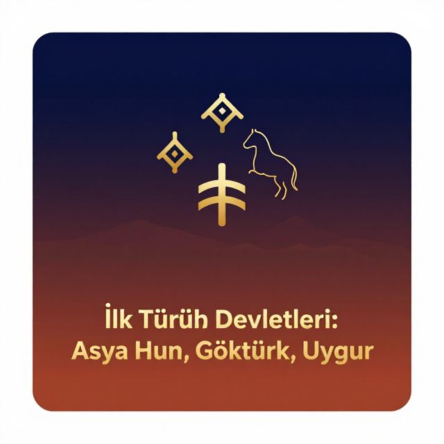 İlk Türk Devletleri: Asya Hun, Göktürk, Uygur