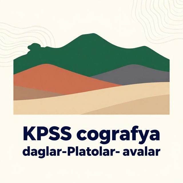 KPSS Coğrafya: Dağlar, Platolar ve Ovalar