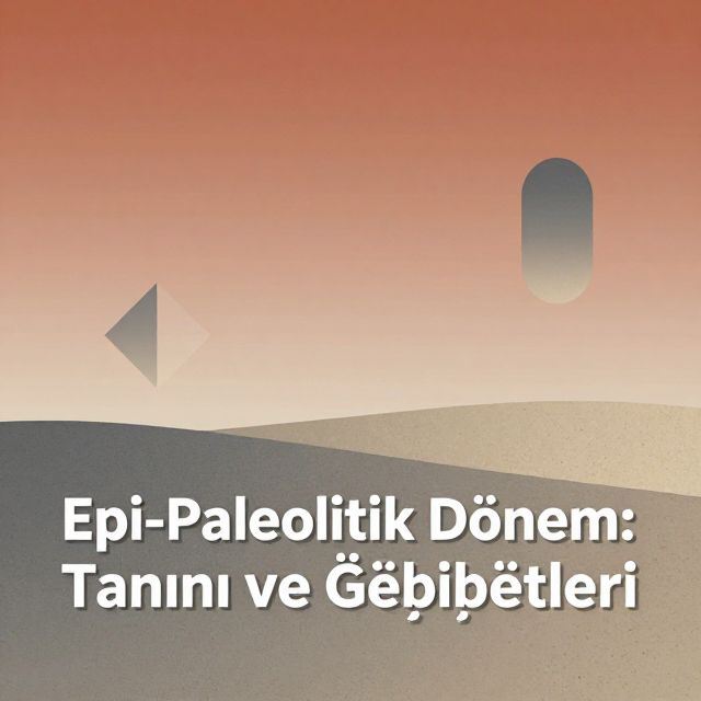 Epi-Paleolitik Dönem: Tanımı ve Özellikleri