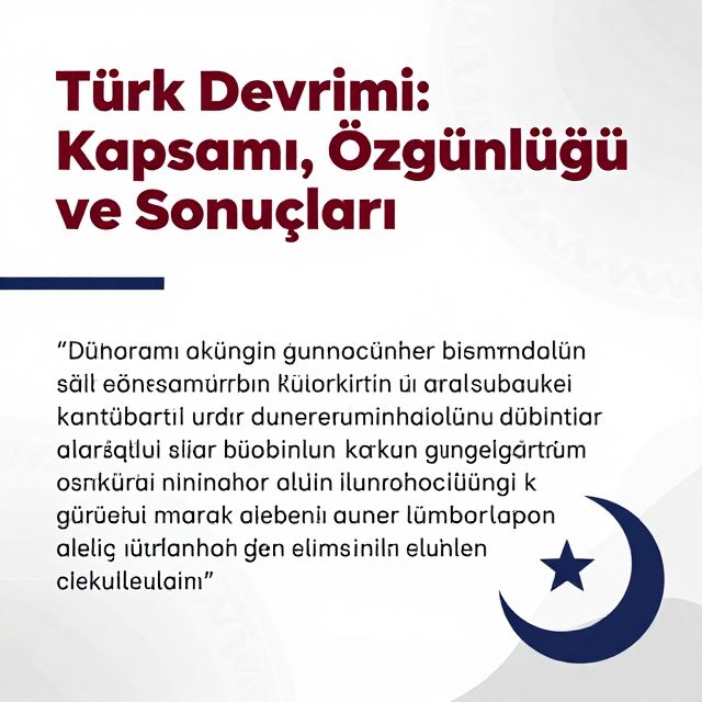 Türk Devrimi: Kökenleri, Dönüşümü ve Mirası