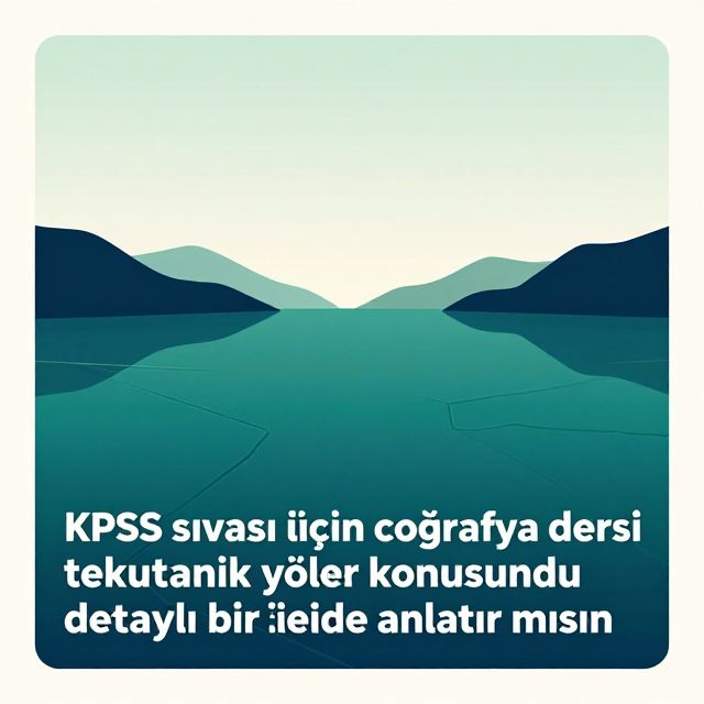KPSS Coğrafya: Tektonik Göller ve Özellikleri