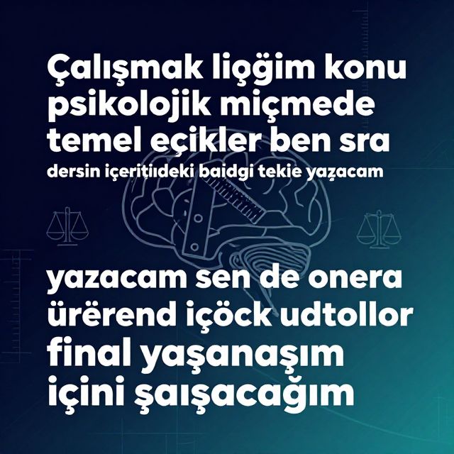 Psikolojik Ölçmede Temel Özellikler: Güvenirlik ve Geçerlik