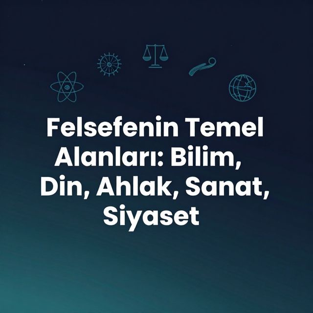 Felsefenin Temel Alanları: Bilim, Din, Ahlak, Sanat, Siyaset