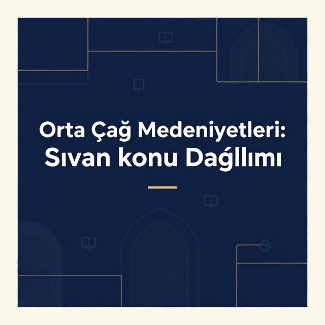 Orta Çağ Medeniyetleri: Sınav Konu Dağılımı