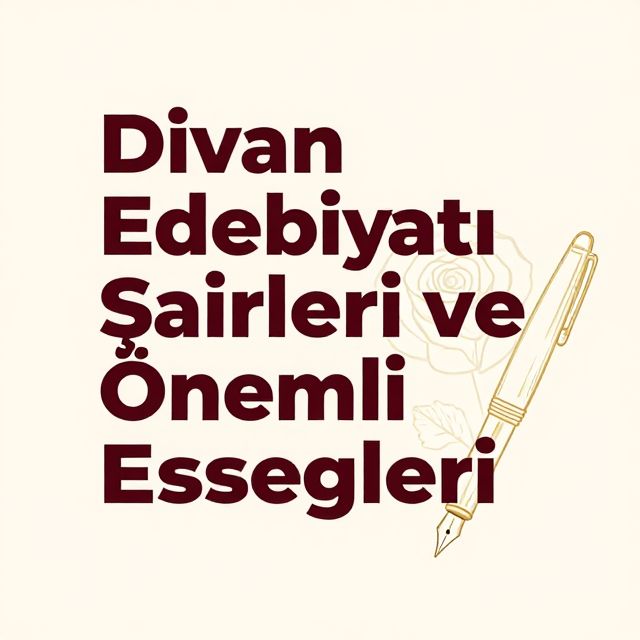 Divan Edebiyatı Şairleri ve Önemli Eserleri