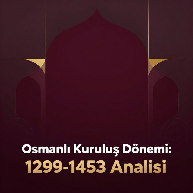 Osmanlı Kuruluş Dönemi: 1299-1453 Analizi