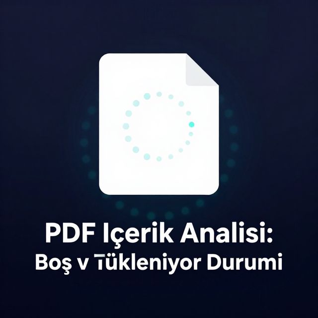 PDF İçerik Analizi: Boş veya Yükleniyor Durumu
