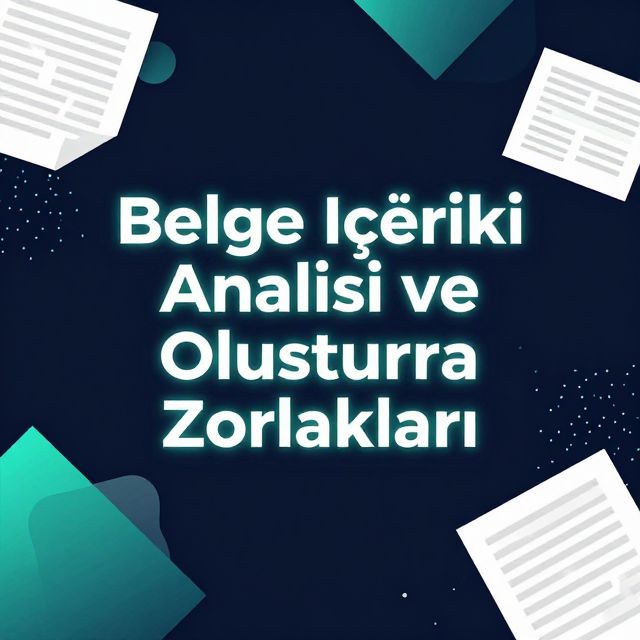 Belge İçeriği Analizi ve Oluşturma Zorlukları