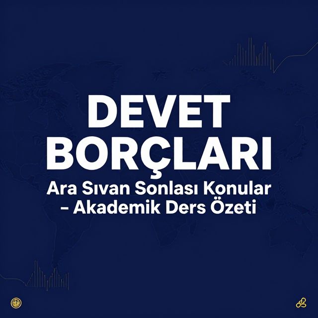 Devlet Borçları: Kavramlar, Sınıflandırma ve Yönetim Stratejileri