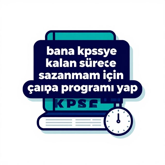 KPSS Çalışma Programı: Başarıya Giden Yol
