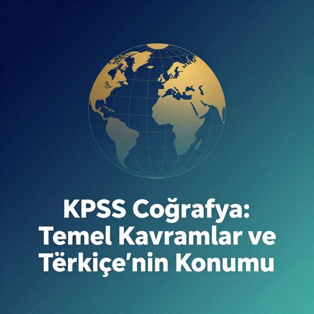 KPSS Coğrafya: Temel Kavramlar ve Türkiye'nin Konumu