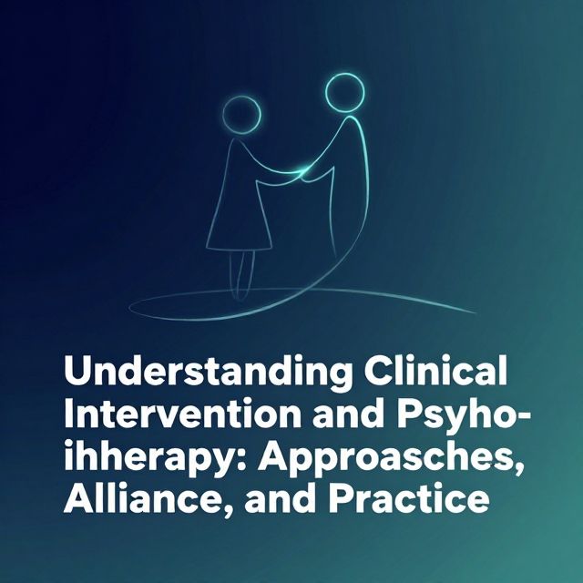 Understanding Clinical Intervention and Psychotherapy: Approaches, Alliance, and Practice