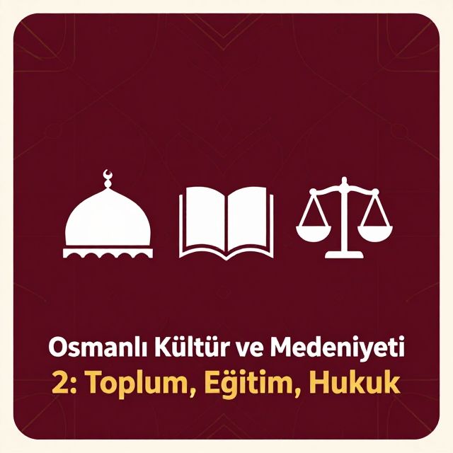 Osmanlı Kültür ve Medeniyeti 2: Toplum, Eğitim, Hukuk