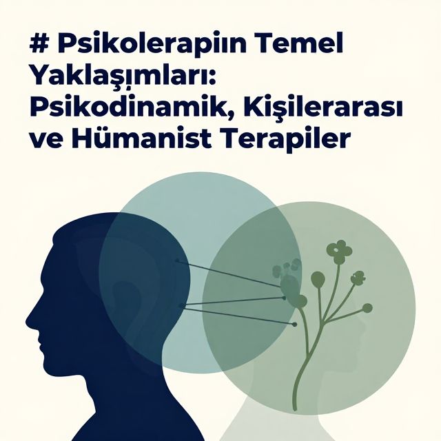 Psikoterapinin Temel Yaklaşımları: Psikodinamik, İlişkisel ve Hümanistik Terapiler