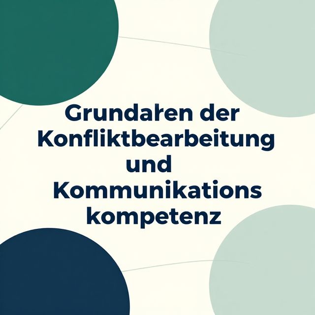 Grundlagen der Konfliktbearbeitung und Kommunikationskompetenz