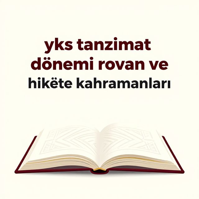 Tanzimat Dönemi Roman ve Hikaye Kahramanları