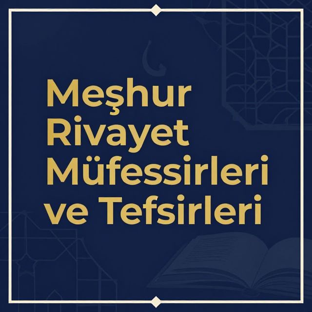 Meşhur Rivayet Müfessirleri ve Tefsirleri