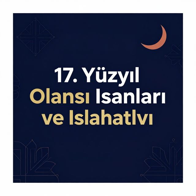 17. Yüzyıl Osmanlı İsyanları ve Islahatları