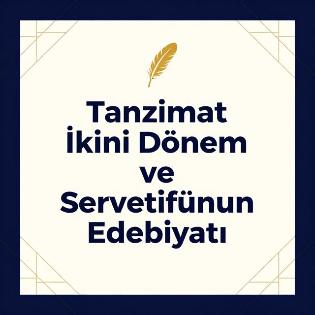 Tanzimat İkinci Dönem ve Servetifünun Edebiyatı