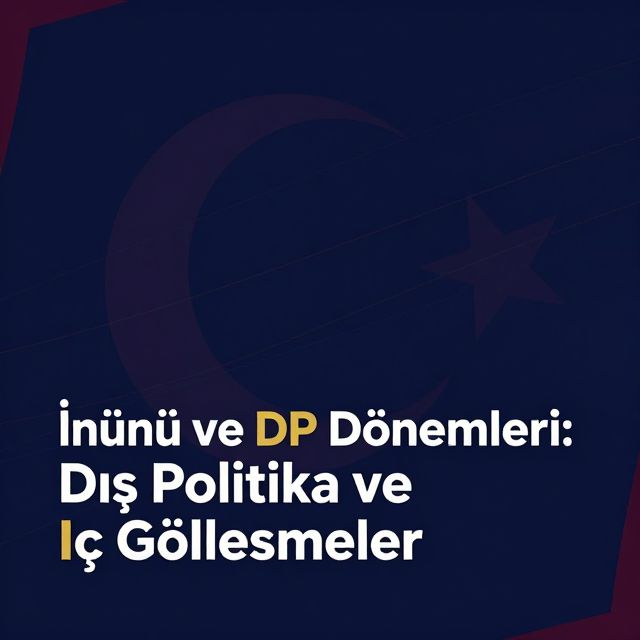 İnönü ve DP Dönemleri: Dış Politika ve İç Gelişmeler