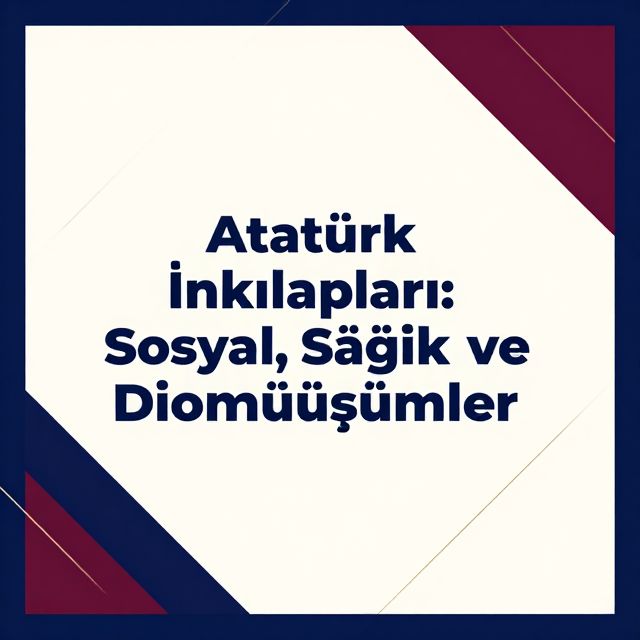 Atatürk İnkılapları: Sosyal, Sağlık ve Siyasi Dönüşümler