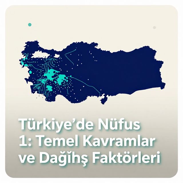 Türkiye'de Nüfus 1: Temel Kavramlar ve Dağılış Faktörleri