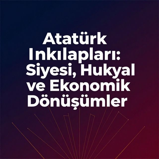 Atatürk İnkılapları: Siyasi, Hukuki, Sosyal ve Ekonomik Dönüşümler