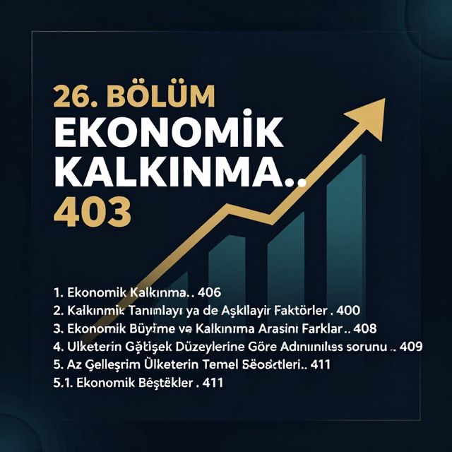 Ekonomik Kalkınma: Temeller ve Engeller