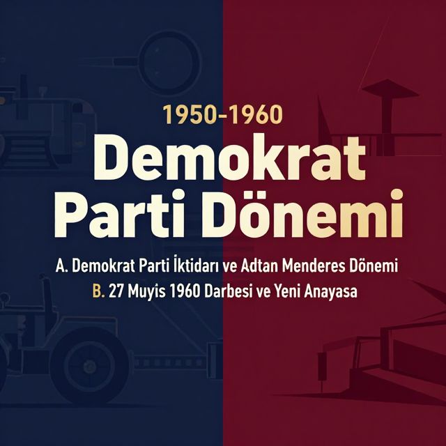 Demokrat Parti Dönemi ve 27 Mayıs 1960 Darbesi