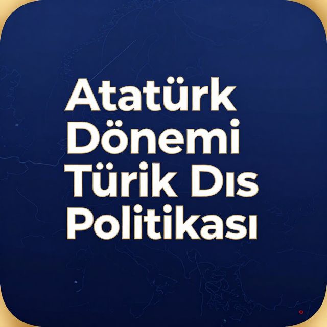 Atatürk Dönemi Türk Dış Politikası