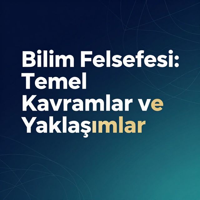 Bilim Felsefesi: Temel Kavramlar ve Yaklaşımlar