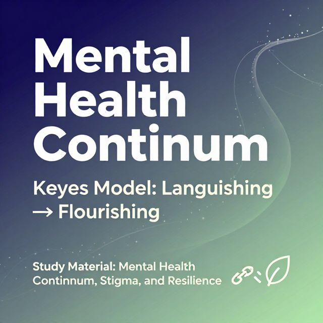 Mental Health, Stigma, and Resilience