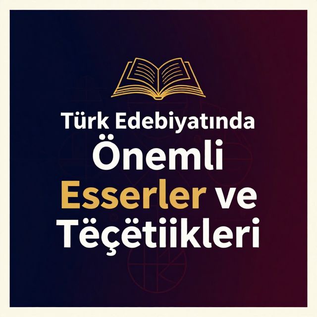 Türk Edebiyatında Önemli Eserler ve Özellikleri