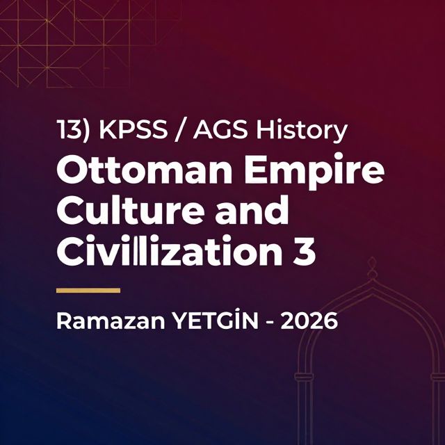 Ottoman Culture and Civilization: State & Society - kapak