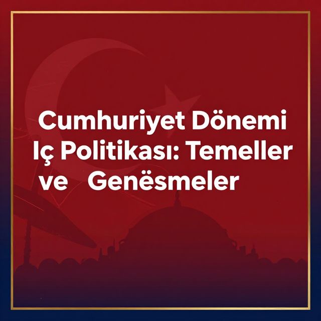 Cumhuriyet Dönemi İç Politikası: Temel Gelişmeler