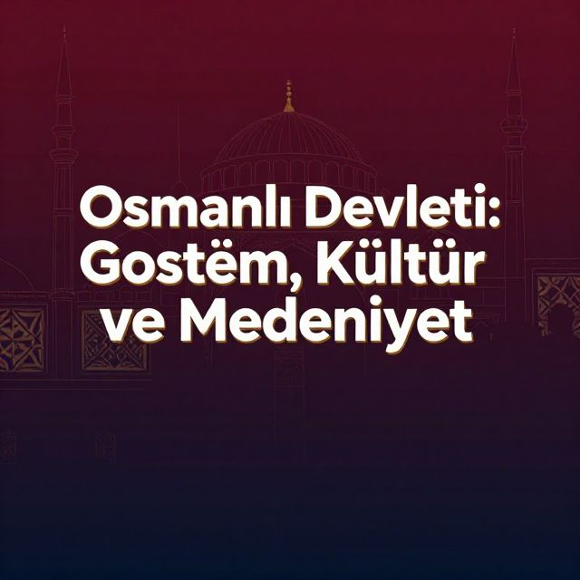 Osmanlı Devleti: Yönetim, Kültür ve Medeniyet