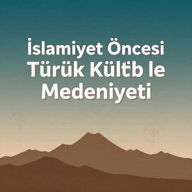İslamiyet Öncesi Türk Kültür ve Medeniyeti