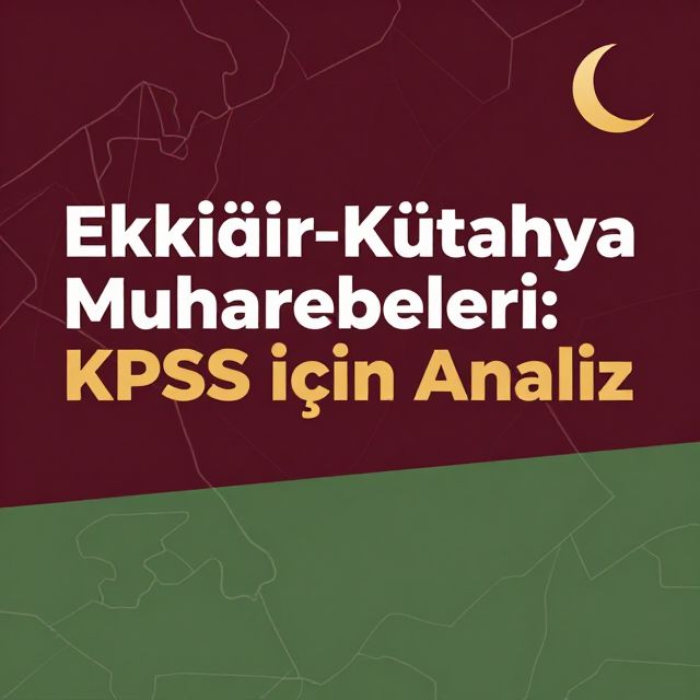 Eskişehir-Kütahya Muharebeleri: KPSS İçin Analiz