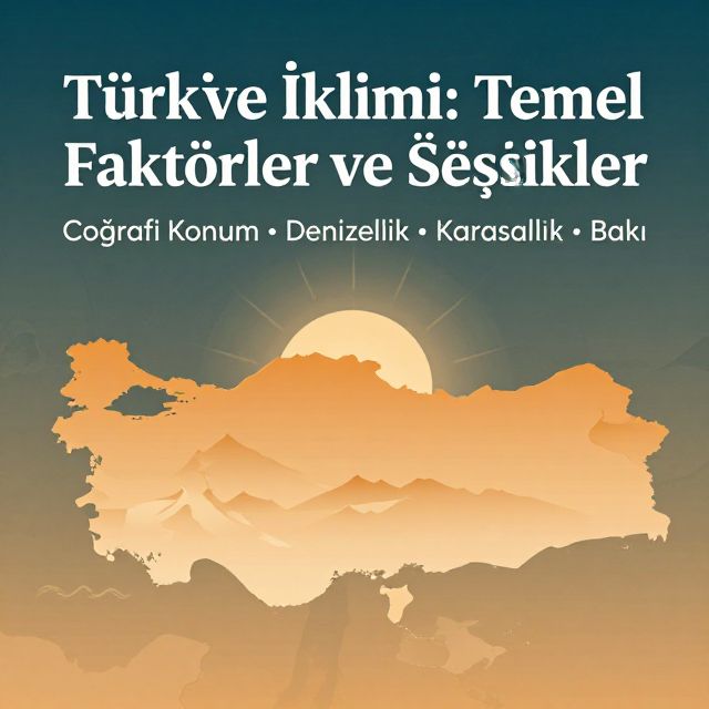 Türkiye İklimini Şekillendiren Temel Faktörler