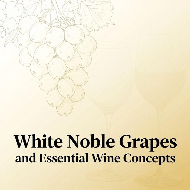 White Noble Grapes and Essential Wine Concepts