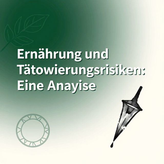 Ernährung und Tätowierungsrisiken: Eine Analyse