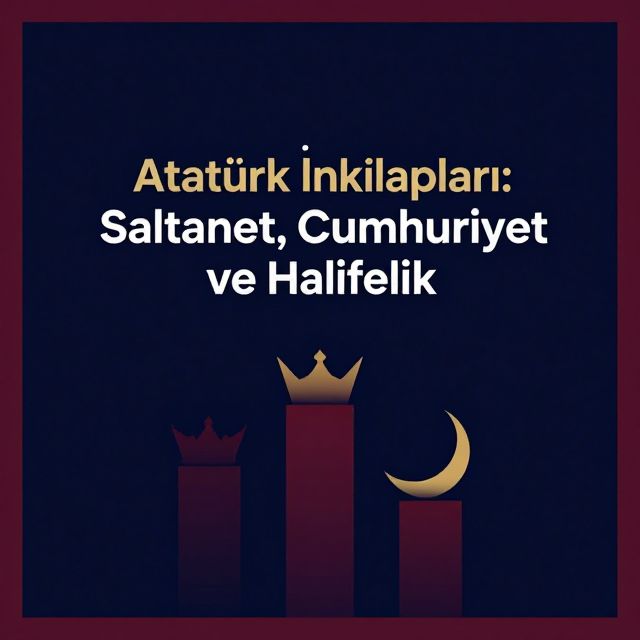 Atatürk İnkılapları: Saltanat, Cumhuriyet ve Halifelik