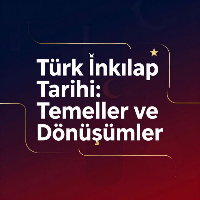 Türk İnkılap Tarihi: Temeller ve Dönüşümler