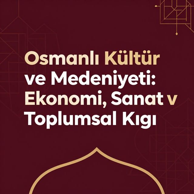 Osmanlı Kültür ve Medeniyeti: Ekonomi, Sanat ve Toplumsal Yapı